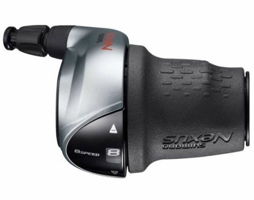 Шифтер велосипедный SHIMANO Nexus C6000-8, правый, 8 скоростей, трос 2330 мм+оплетка, серебристый