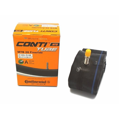 Камера 26x2.3-2.7" CONTINENTAL MTB 26 Freeride авто нип. 40мм (285гр.)