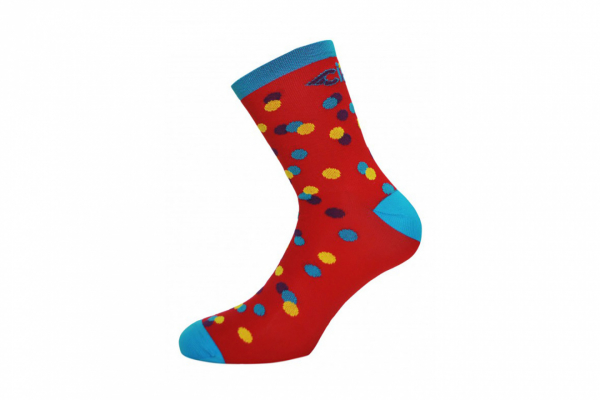 Носки Cinelli Caleido Dots / Красные