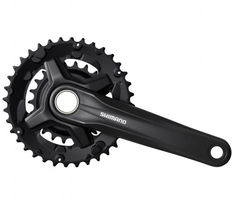 Система велосипедная SHIMANO MT210-B, 175мм, 36/22T, CL+3мм, для 9 скоростей, с защитой, черный