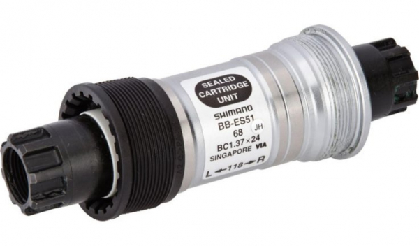 Каретка велосипедная SHIMANO ES51, 68/118, без болтов EBBES51B18