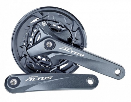 Система SHIMANO Altus FC-M2000, длина шатунов 170 мм, под квадрат, звезды 40/30/22T