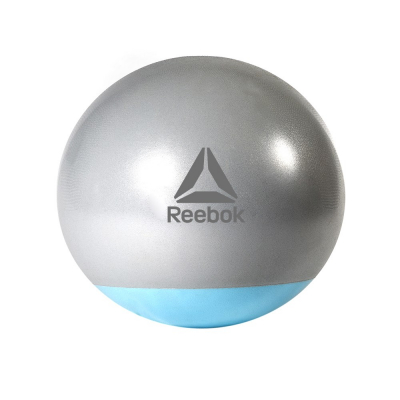 Гимнастический мяч Reebok серо-голубой