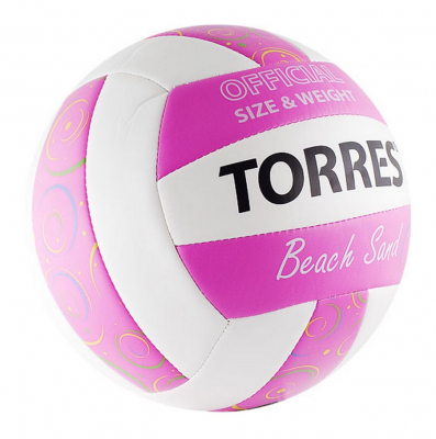 Мяч TORRES Beach Sand Pink