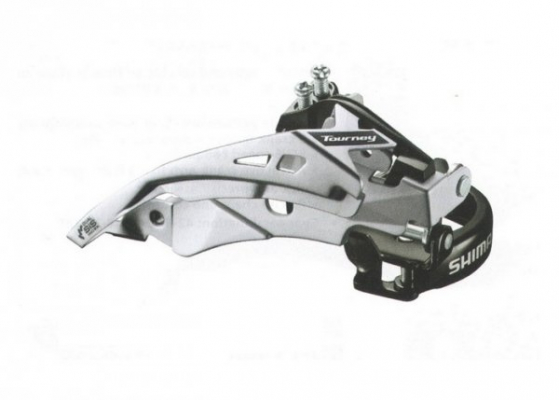 Переключатель передний SHIMANO Tourney TY700, 7-8 ск, универсальная тяга, 42T