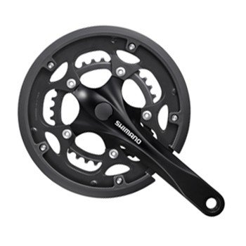 Система SHIMANO Claris RS200, 8 ск, 170мм, 50/34T, черный, под квадрат