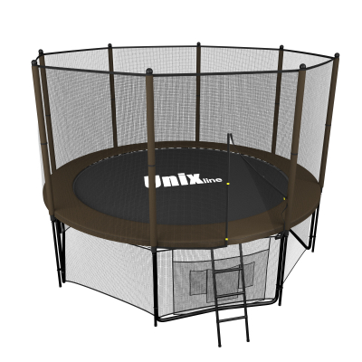 Батут Unix line Black&Brown 10 ft (outside)
