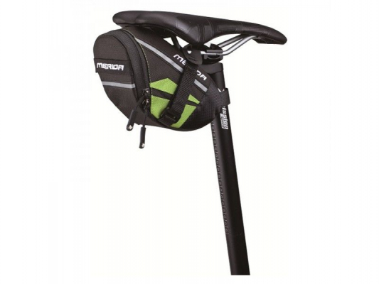 Сумка подседельная Merida 11.5*5.7*8.3 cm, крепление на ремешке, Medium black/grey
