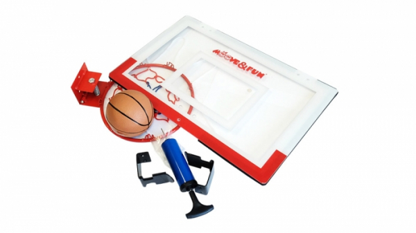 Баскетбольный щит мини Moove&Fun с мячом и насосом