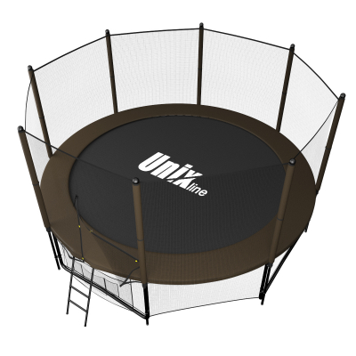 Батут Unix line Black&Brown 12 ft (outside)