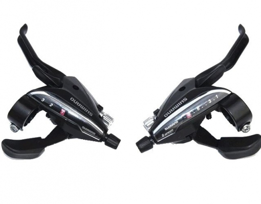 Тормозная ручка/шифтер SHIMANO Acera EF65, комплект, 3x9 скорости, трос+оплетка