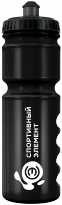 Спортивная бутылка Гематит Спортивный элемент S17-750, черный