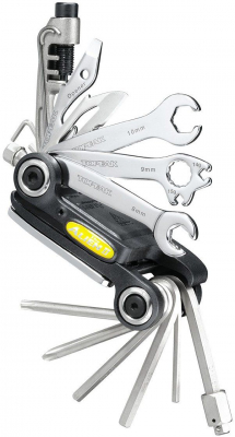 Мультиинструмент TOPEAK ALIEN II 26 FUNCTION FOLDING TOOLS WITH CHAIN HOOK & NEW CLIP BAG