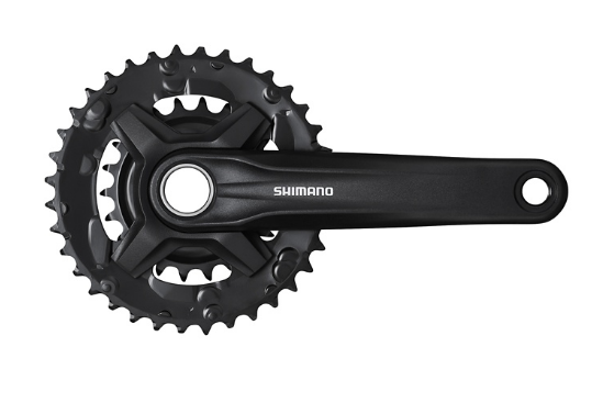 Система велосипедная SHIMANO MT210, 175мм, интегрированный вал, 46/30, без защиты, черный