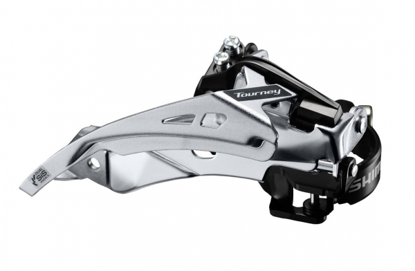 Переключатель велосипедный SHIMANO Tourney TY710-2, передний, для 2x7/8 скоростей, универсальная тяга