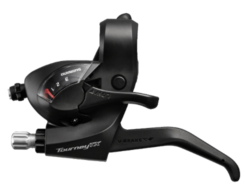 Тормозная ручка/шифтер SHIMANO Tourney TX800, левый, 3 скорости, 1800 мм, черный