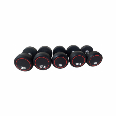 Круглые обрезиненные гантели Ultra Gym Ряд от 2.5 до 25 кг