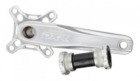 Шатуны SHIMANO DXR MX71 170мм интегрированный вал с бонк без звезды