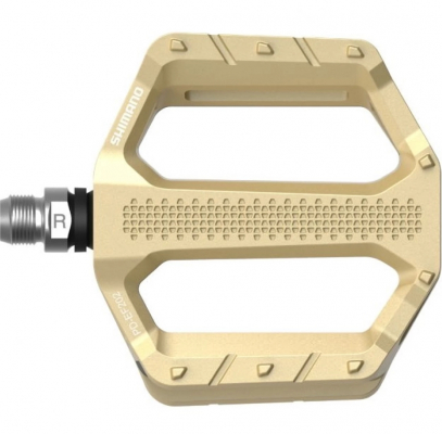 Педали велосипедные SHIMANO EF205, топталки, алюминий, золотой