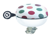 Велосипедный звонок Kellys Bell 80. диаметр: 80мм. сталь. рисунок: "цветной горох"