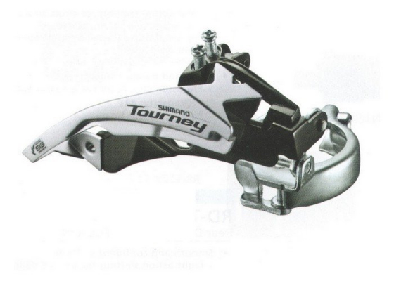 Переключатель передний SHIMANO Tourney TY510, 6-7 ск, универсальная тяга, 48T