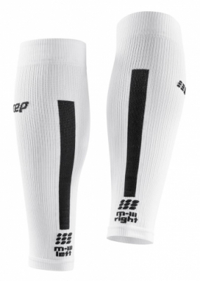 Мужские спортивные компрессионные гетры  CEP Calf Sleeves / Белый C303M-0