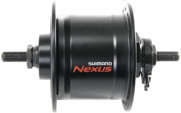 Втулка передняя SHIMANO динамо , 6V 3.0W, 36 отверстий, 100X140 мм, под гайки, черный, ADHC30003NNAL