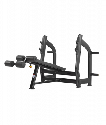 Скамья для жима Bronze Gym с отрицательным наклоном (ЧЕРНЫЙ)