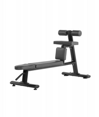 Скамья для скручиваний горизонтальная (ЧЕРНЫЙ) Bronze Gym H-035