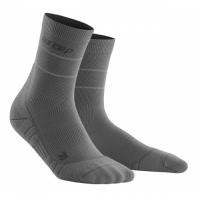 Мужские спортивные компрессионные носки CEP Reflective Short Socks 3.0 / Серый