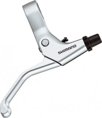 Тормозная ручка SHIMANO BL-R550, серебристого цвета, правая+левая, трос+оплетка, v-brake EBLR550PAS