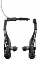 Тормоз велосипедный Shimano LX передний V-brake BR-T670, черный, колодки M70CT4 EBRT670FX22SLP