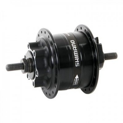 Втулка SHIMANO 3D32, динамо, 36 отверстия, 6V-3W, под гайки, диск под 6 болтов, EDH3D32DLG