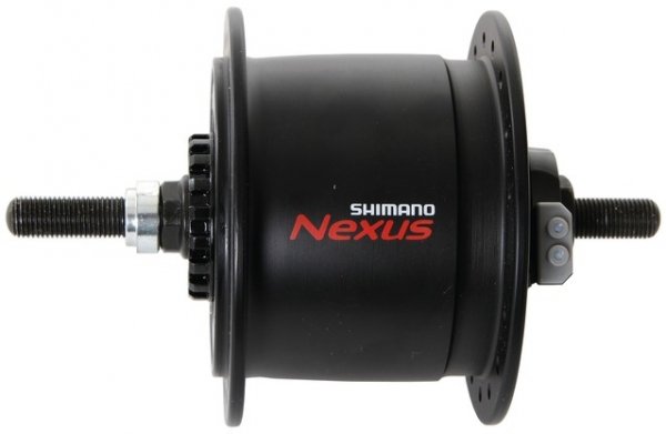 Втулка Shimano C6000, динамо, 32 отверстия, 6V-2.4W, под роллер, под гайки, черный, EDHC60002RENL