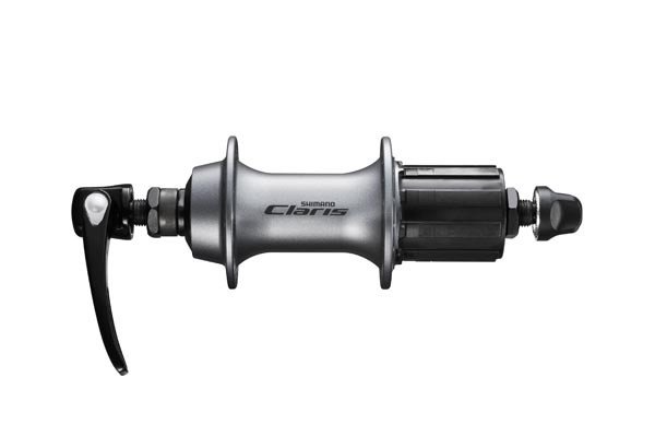 Втулка задняя SHIMANO Claris 2400, 32 отверстия, 8/9скоростей, QR,цвет серебро EFH2400BYAS