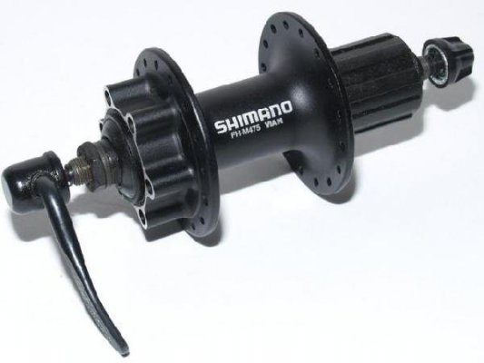 Втулка SHIMANO задняя для велосипеда M475, 32 отверстия, 8/9 скоростей, EFHM475BZSL