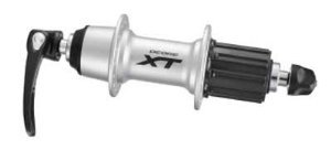 Втулка задняя SHIMANO XT, T780, 32 отверстия, 8/9/10 скорости, QR, серебристый, EFHT780BZAS