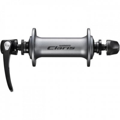 Втулка передняя SHIMANO Втулка передяя  Claris 2400, 36 отверстий, QR 129мм, цвет серебо EHB2400ABS