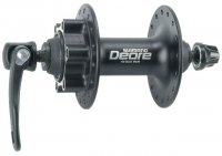 Втулка передняя SHIMANO DEORE EHBM525AALS, 36 отверстий, под дисковый тормоз, эксцентрик, 2-988