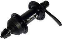 Втулка SHIMANO передняя для велосипеда RM35, 36 отверстий, QR, черный EHBRM35ALP