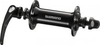 Втулка передняя SHIMANO , RS400, 32 отверстия, эксцентрик QR 133мм, черный, EHBRS400BL