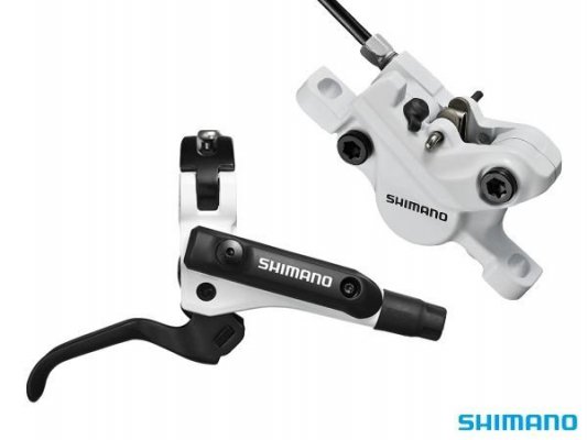 Тормоз Shimano M506, дисковый, левый передний, белый, 1000 мм, EM506MFPRA100