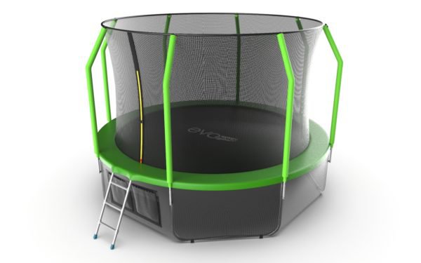 Батут Evojump Cosmo 12ft (Green) + Lower net