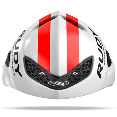 Велошлем Rudy Project BOOST 01 WHITE/RED FLUO SHINY L