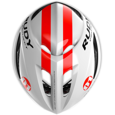 Велошлем Rudy Project BOOST 01 WHITE/RED FLUO SHINY S/M