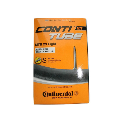 Камера 28/29х1.75-2.4' CONTINENTAL MTB Light вело нип.60 mm