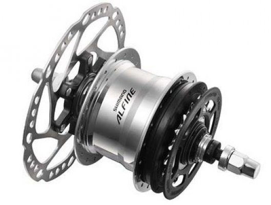 Втулка планетарная велосипедная Shimano Alfine S700 36 отверстий, 11скоростей, CenterLock, ISGS700AS