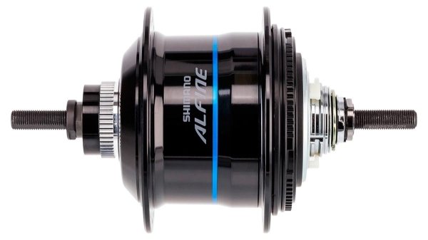 Втулка планетарная SHIMANO Alfine Di2 S705, 36 отверстий, 11 ск, 135x187мм, цвет черный, ISGS705AL