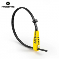 Вело замок Rockbros DL1006 кодовый в виде стяжки 52 см (черно-желтый)