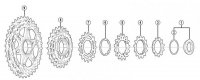 Звезды для кассеты велосипедные Shimano Deore XT M771-10, (26-30-34T), BJ Y1YR98050